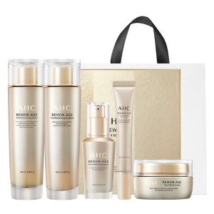 AHC Renewage Total 4-piece Gift + Shopping Bag Set, 1 set