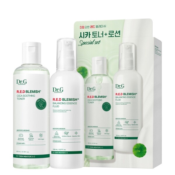 Dr.G Red Blemish Cica Toner 200ml + Lotion 150ml Set, 1 set