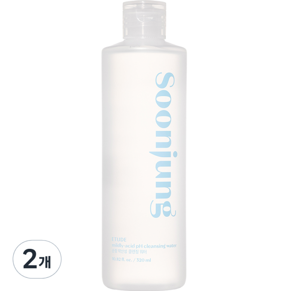 Trendy Picker,Etude House Soonjung Mildly Acidic 5.5 Cleansing Water, 320ml, 2ea