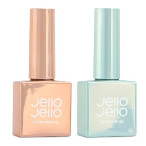 Gelo Gelo Killing Nail 2-piece set transparent 10ml, base gel + top gel, 1 set