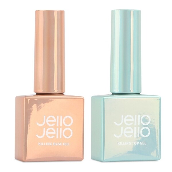 Trendy Picker,Gelo Gelo Killing Nail 2-piece set transparent 10ml, base gel + top gel, 1 set